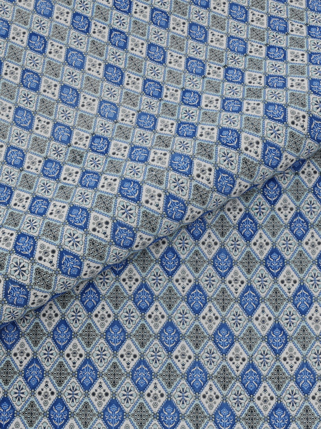 Pure Organic Cotton Bedsheet Hand Block Printed King Size with Pillow Covers 240 TC 90X108 inches