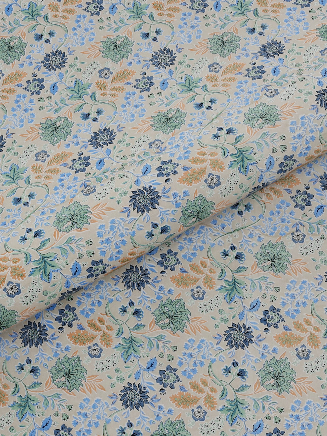 Pure Organic Cotton Bedsheet Hand Block Printed King Size with Pillow Covers 240 TC 90X108 inches