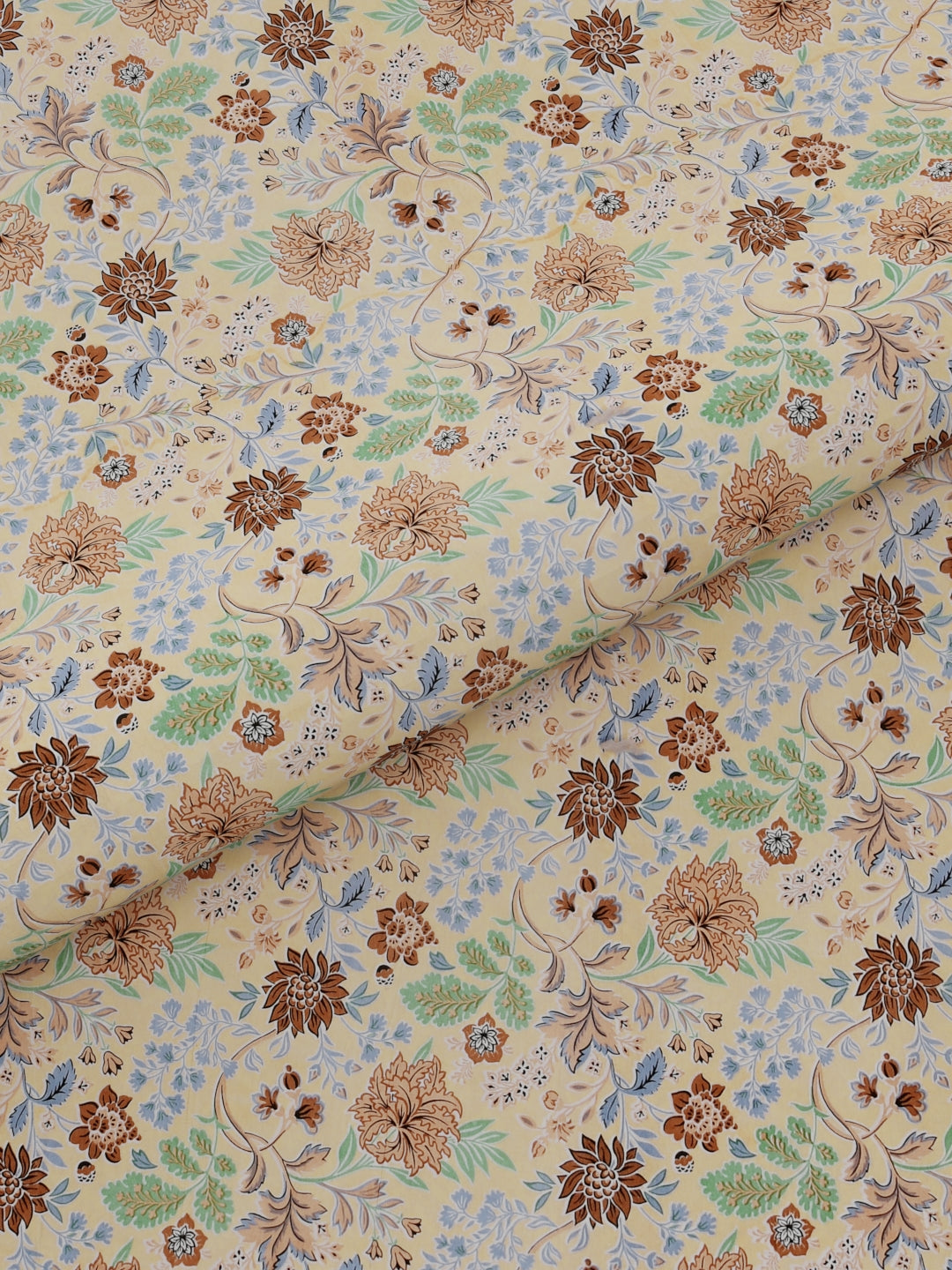 Pure Organic Cotton Bedsheet Hand Block Printed King Size with Pillow Covers 240 TC 90X108 inches