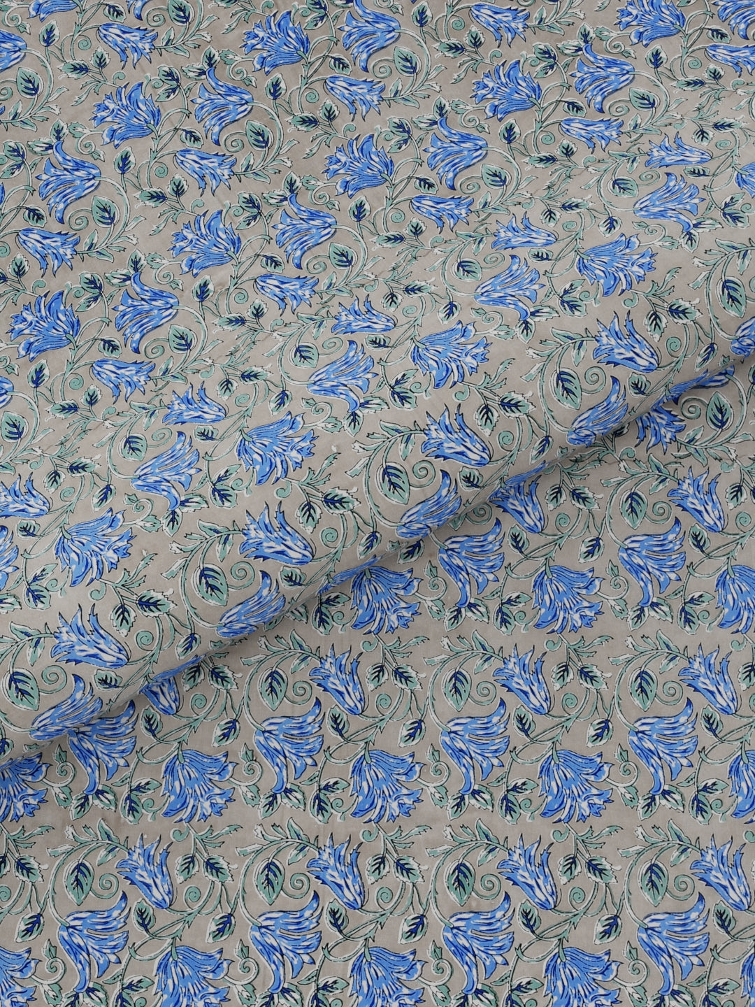 Pure Organic Cotton Bedsheet Hand Block Printed King Size with Pillow Covers 240 TC 90X108 inches