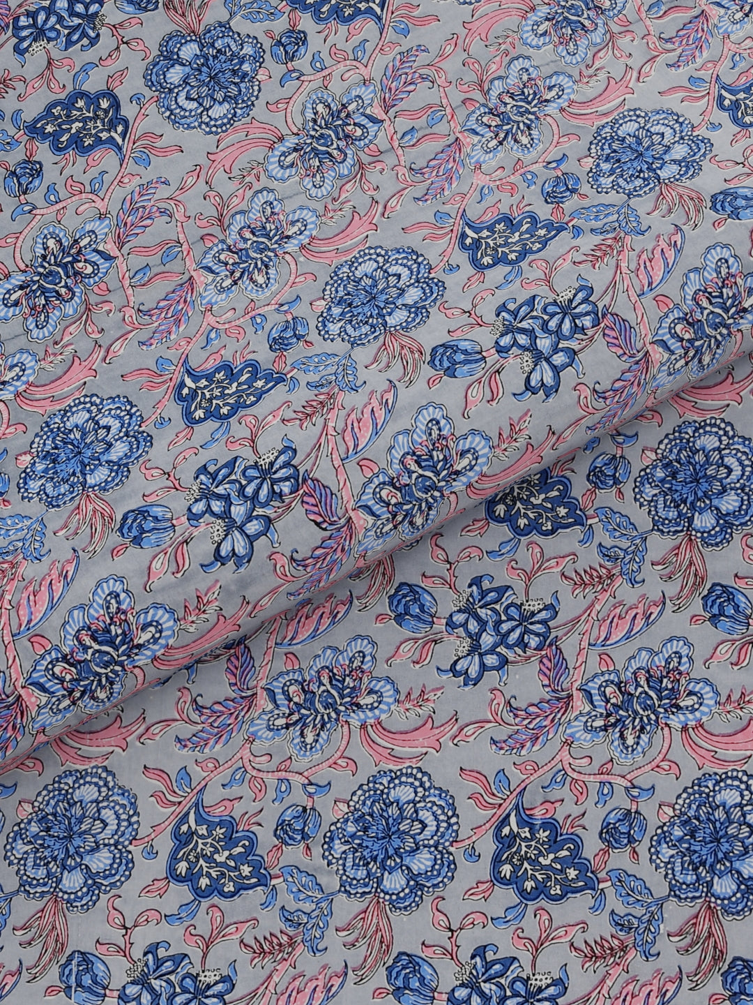 Pure Organic Cotton Bedsheet Hand Block Printed King Size with Pillow Covers 240 TC 90X108 inches