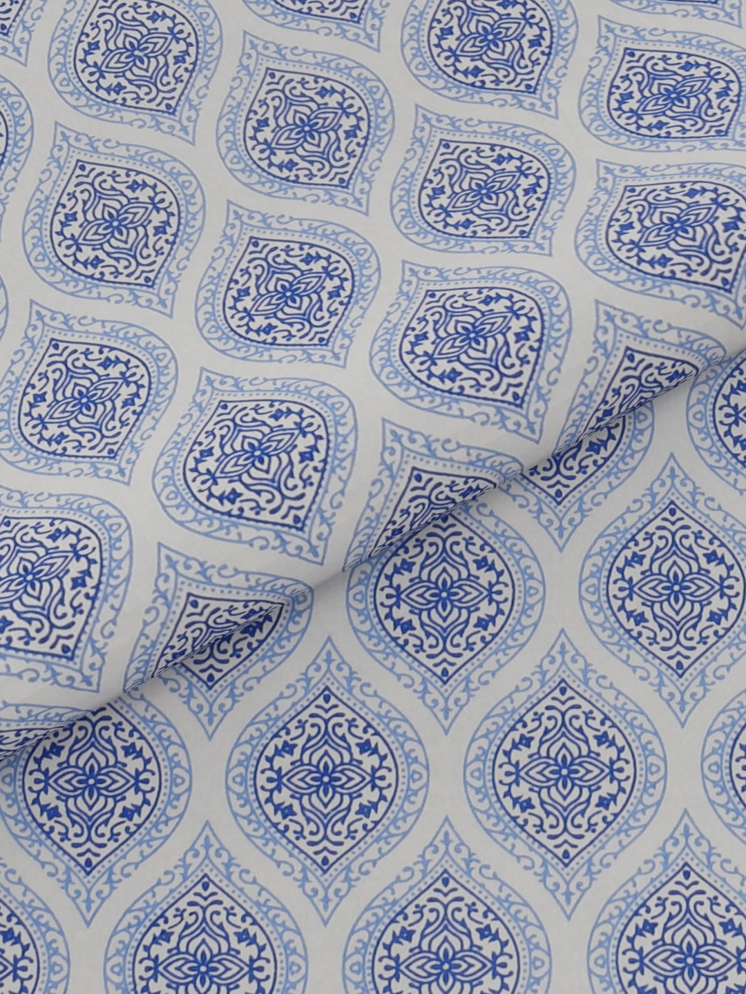 Pure Organic Cotton Bedsheet Hand Block Printed King Size with Pillow Covers 240 TC 90X108 inches