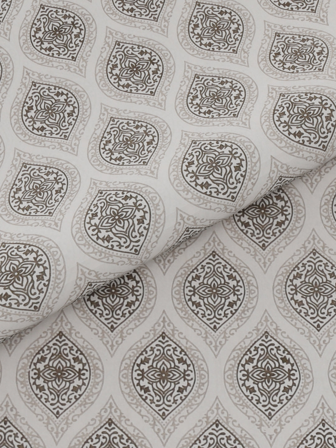 Pure Organic Cotton Bedsheet Hand Block Printed King Size with Pillow Covers 240 TC 90X108 inches