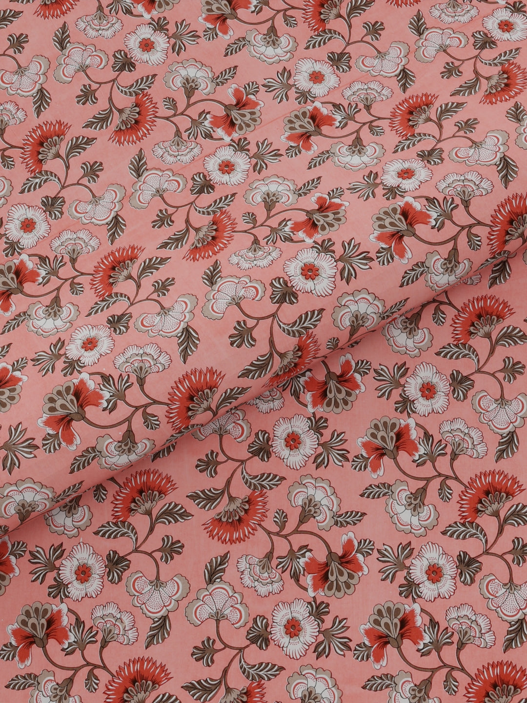 Pure Organic Cotton Bedsheet Hand Block Printed King Size with Pillow Covers 240 TC 90X108 inches