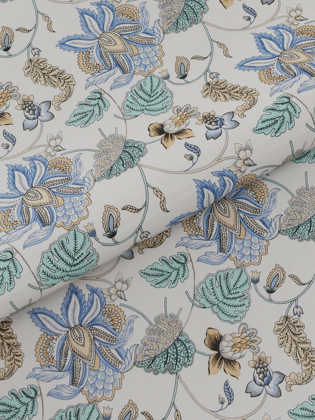 Pure Organic Cotton Bedsheet Hand Block Printed King Size with Pillow Covers 240 TC 90X108 inches