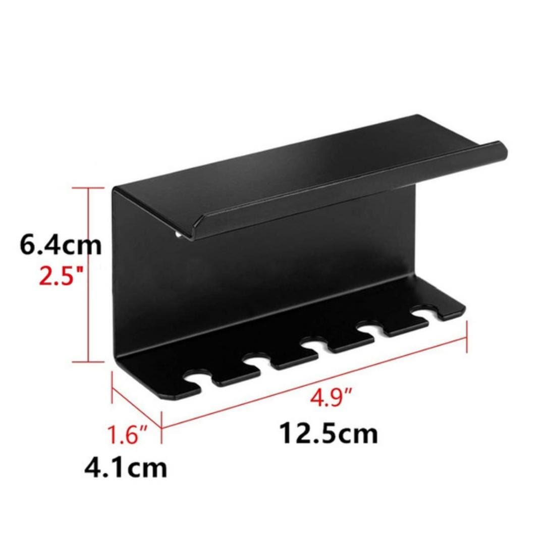 Metal Toothpaste Holder Black Colour 4mm | H - 6.4 Cm W-12.5 Cm L - 4.1 Cm Gift Or Decor