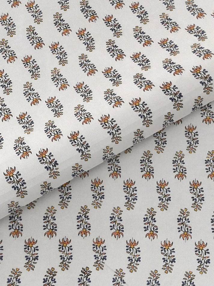 100% Pure Organic Cotton Fabric Hand Block Printed King Size Double Bedsheet with 2 Pillow Covers 340 TC Gift Or Decor