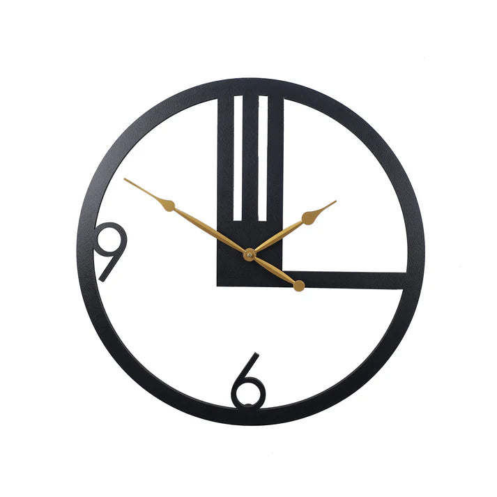 Engineered Wood Wall Clock With Leather coating Gift Or Decor