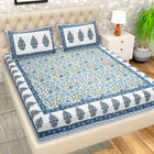 108 X 108 inch Bedsheet Super King Size 100% Cotton for Double Bed with Pillow Cover